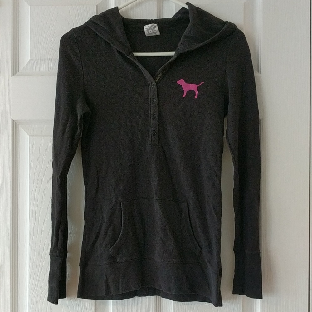 Lightweight hooded PINK shirt